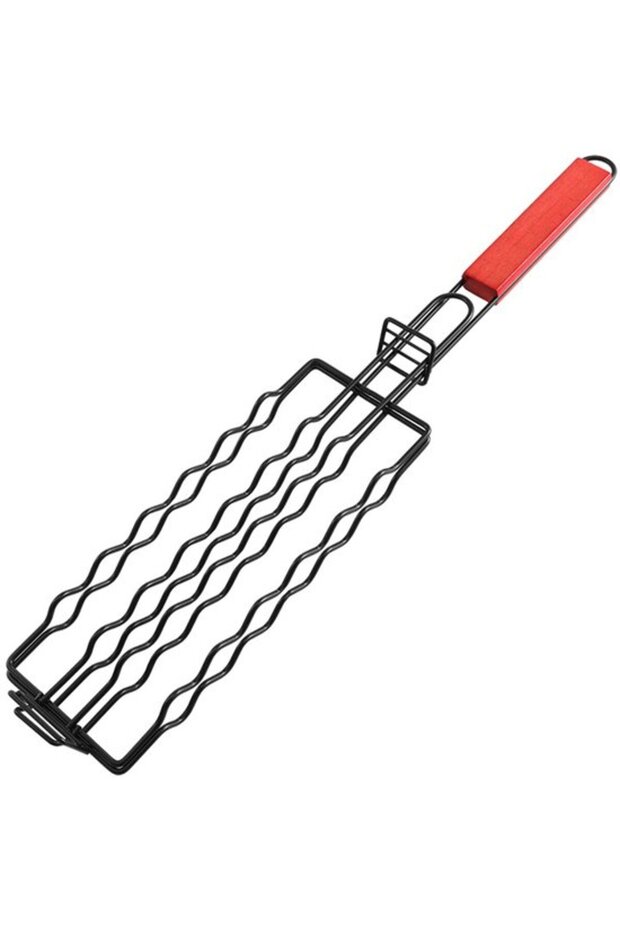 Barbecue Tool Set - Detachable Sausage/Hot Dog Grill, Wooden Handle, Non-stick