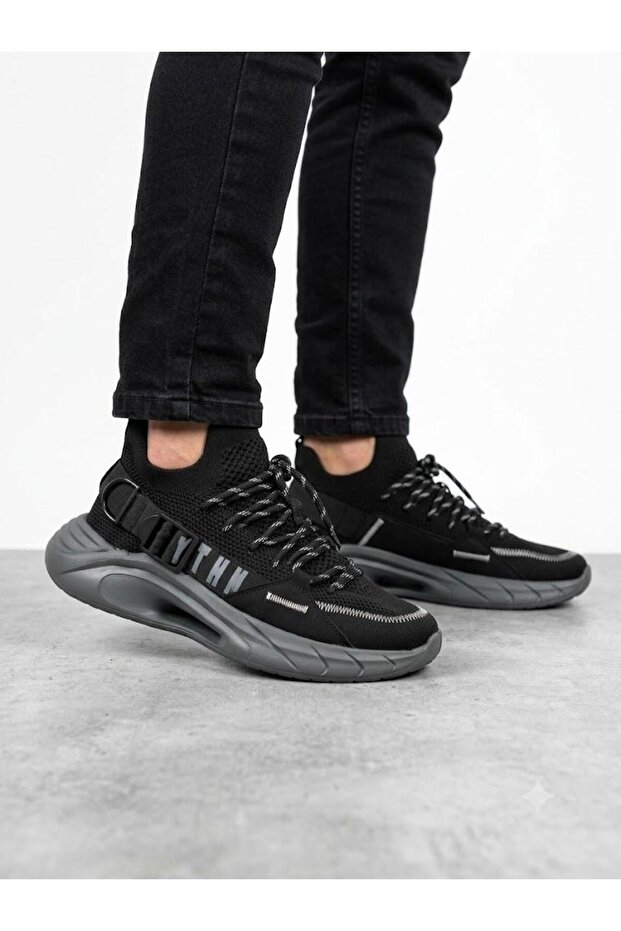 Men's Knitwear Breathable Orthopedic Sole Casual Sneaker Walking Shoes