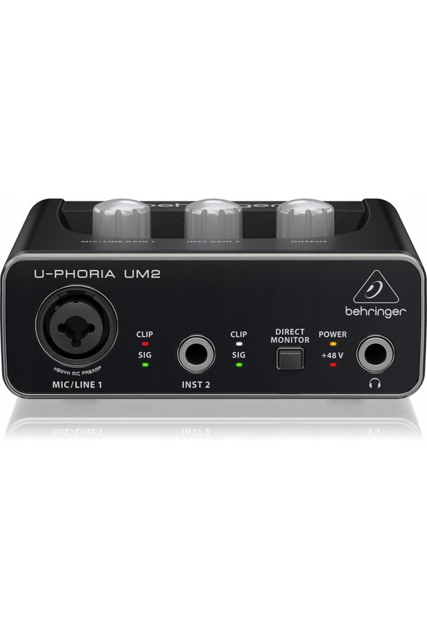 Behringer UM2 interfață audio USB placă de sunet 2 canale + SOFTWARE