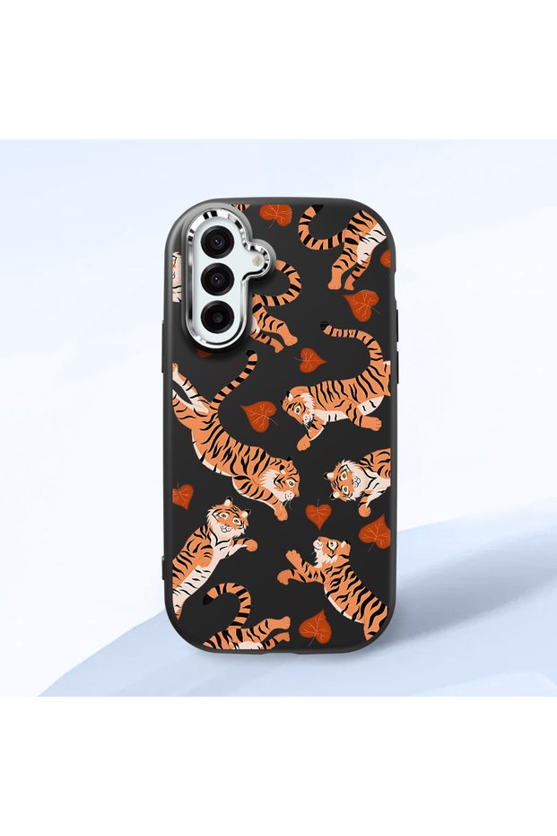 Black Silicone Case with Shock-Absorbing Camera Protections Compatible with Samsung Galaxy A17 4G/5G