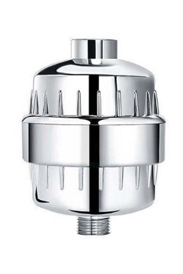 Shower Water Purifier Treatment Silver/White/Blue 19.5x9x9cm