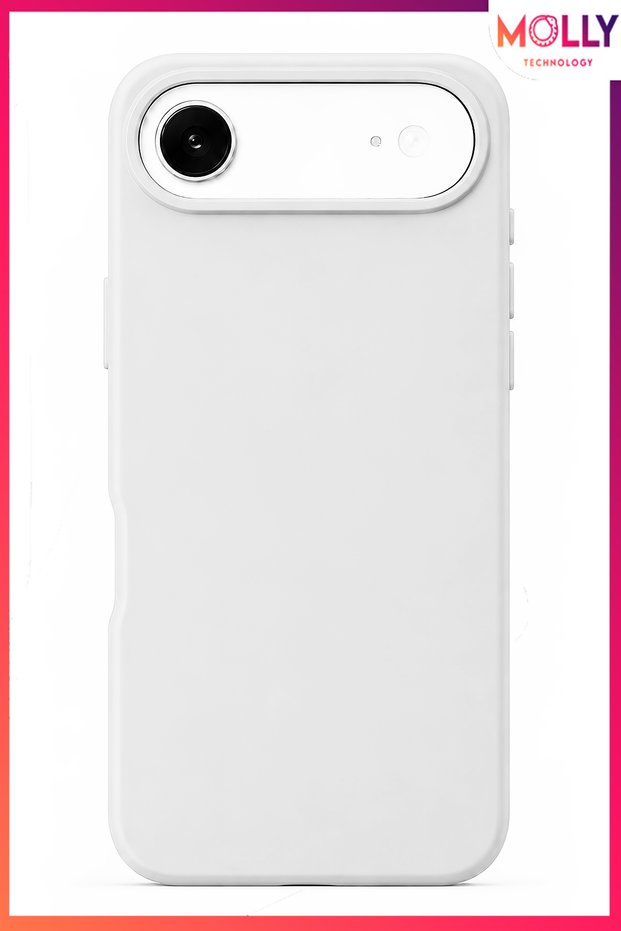 White Liquid Inside Velvet Matte Silicone Case for iPhone 17 Air