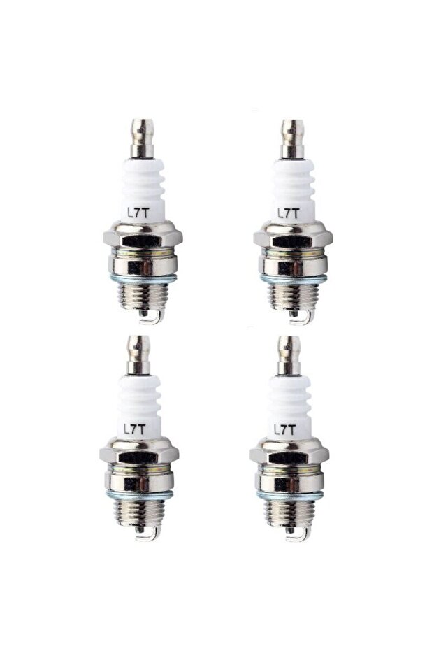 4-pack L7T spark plugs for mowers & 2-stroke engines.