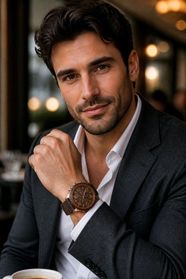 Premium Leather Strap Watch