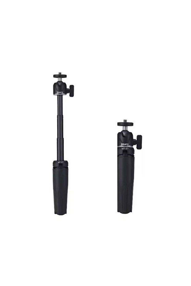 MT27 Mini Portable Lightweight Tripod Stand Smart Selfie Stick 360 Rotation for Phone and Camera