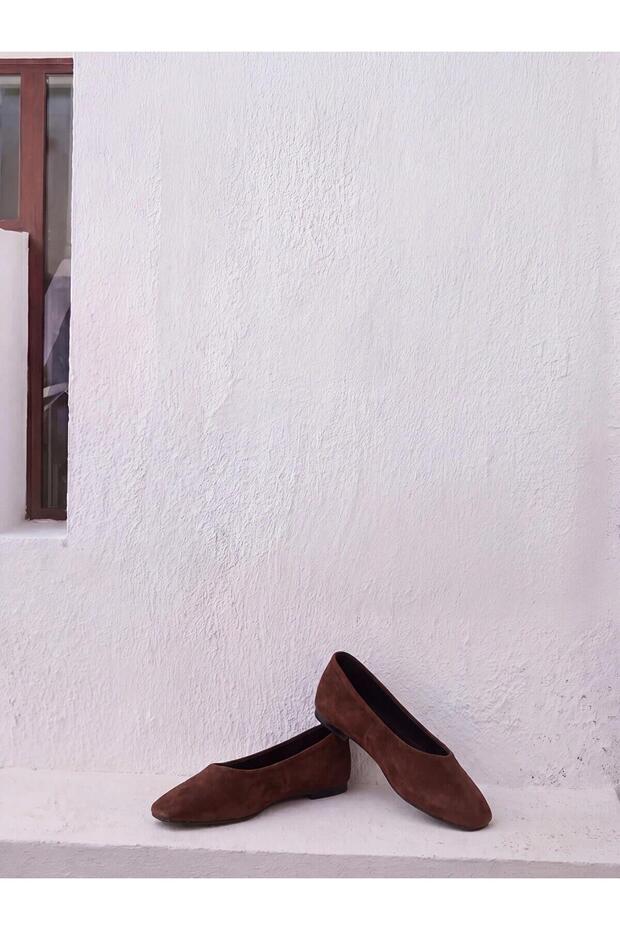 Suede Look Women's Ballerinas (W6)
