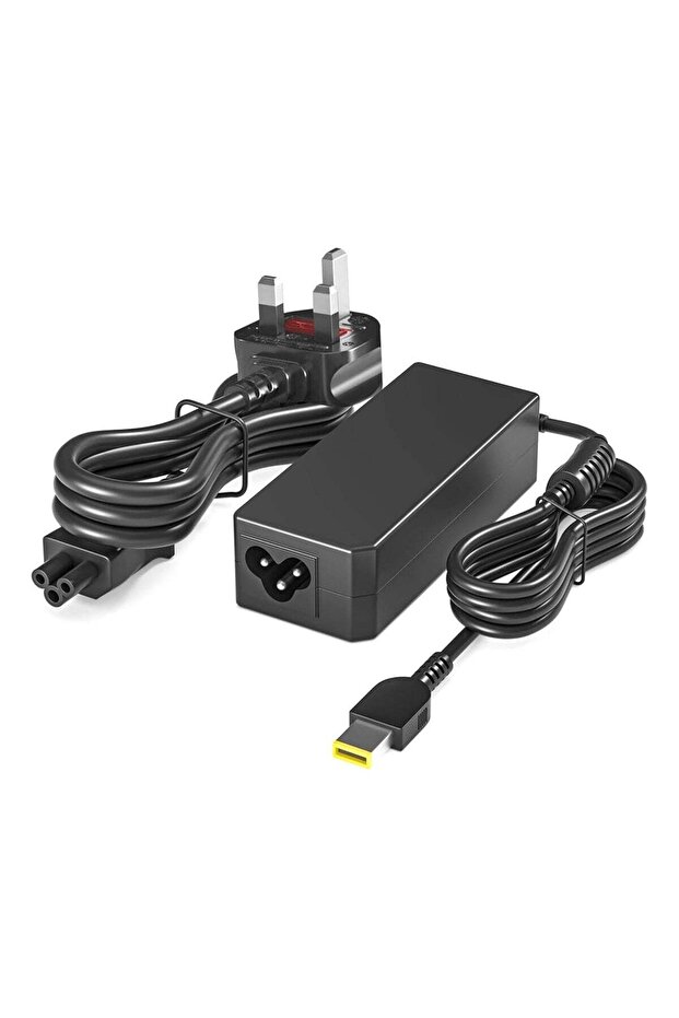 Generic 65W AC Adapter Charger (Yellow Square Pin) – Compatible with Lenovo ThinkPad T/X/L Series & IdeaPad Z/G Series