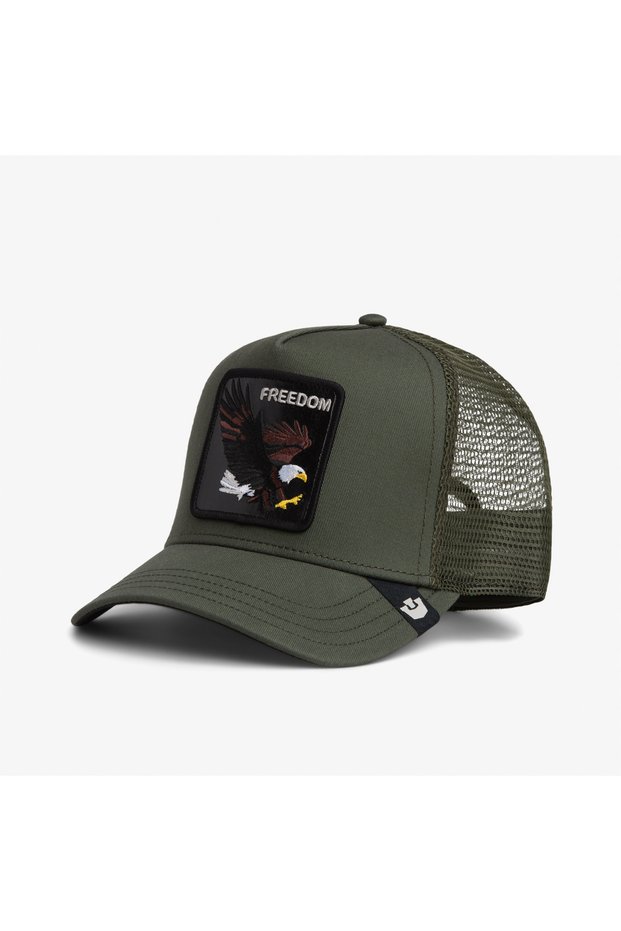 Freedom Eagle Trucker Unisex Green Hat
