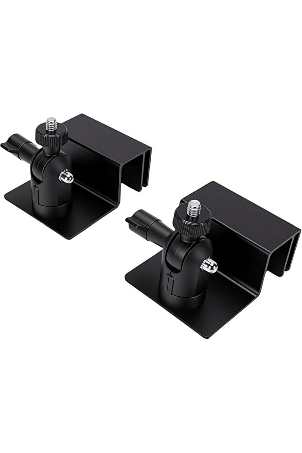 360 Degree Adjustable Solar Panel Gutter Mount for Ring Black Aluminum Alloy Installat