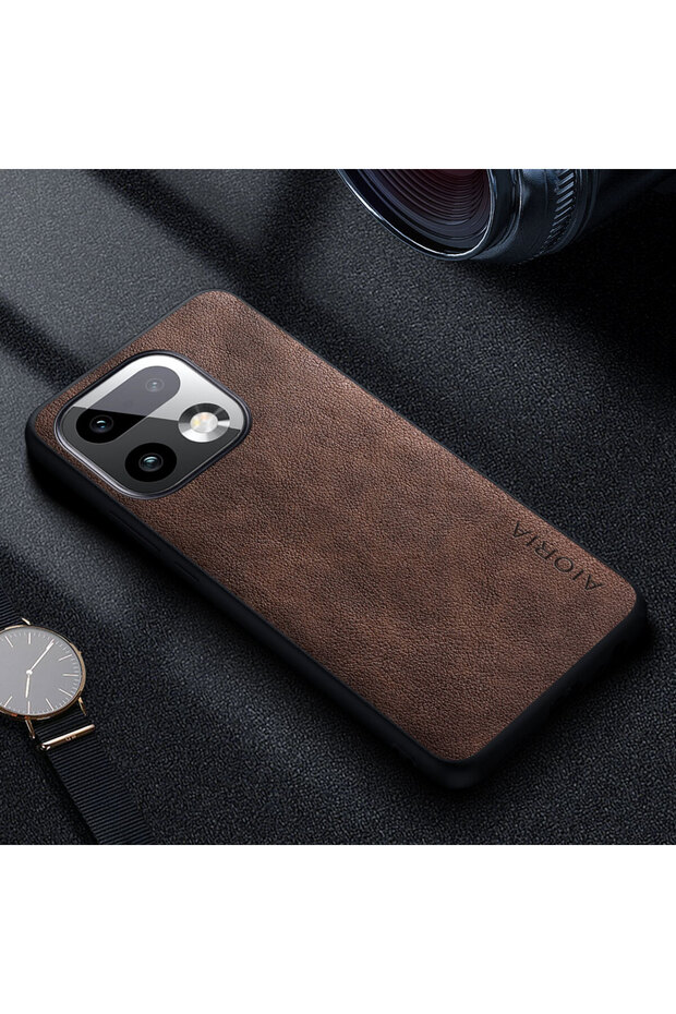 Realme 16 Pro Plus Coffee Premium Luxury leather Phone Case for 16 Pro Plus Retro Business Style So