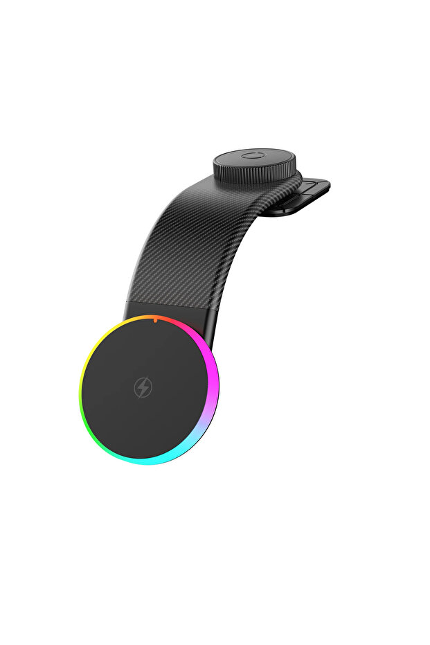 VIKEFON black Dashboard Self-adhesive Car Magnetic 15W Wireless Charger Phone Holder Stand For iPhon