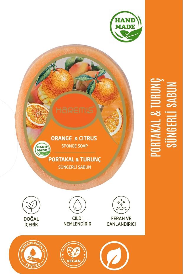 Harems Orange & Citrus Sponge Soap 120 g