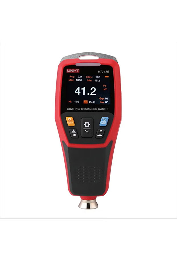 UT343E Paint Coating Thickness Gauge Meter, Car Painting Depth Gauge for Automotive Paint Thickness Measurement Tester with USB Data