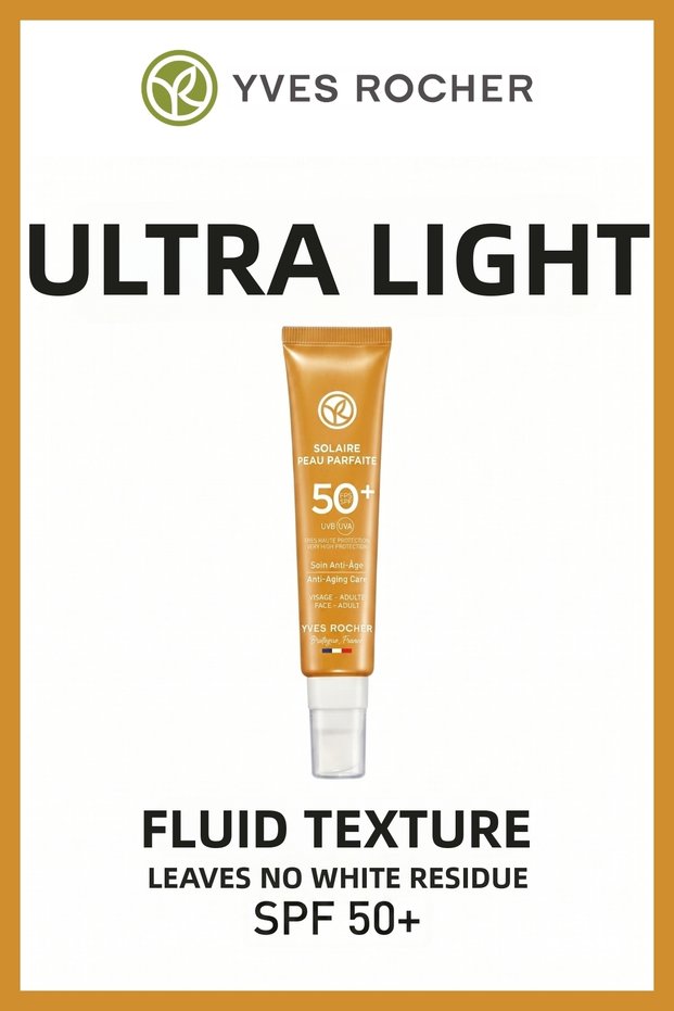 Uva Uvb Protective Anti-Blemish Light Texture Moisturizing Sun Care 40 ml Spf 50+ Anti-Aging Facial Sunscreen