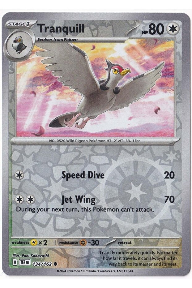 Tranquill [Reverse Holo] 134/162 - Temporal Forces - Card (Mint)