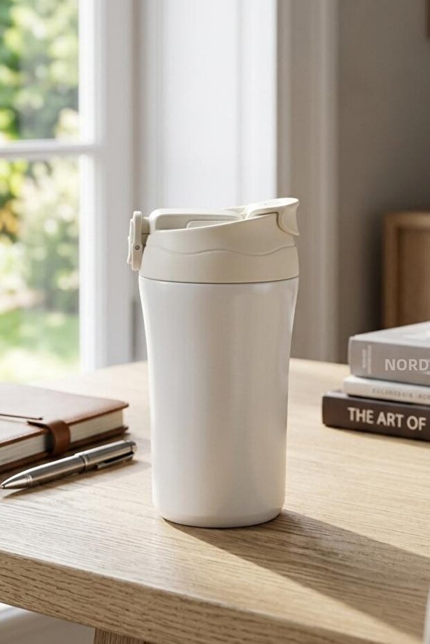 2 in 1 pipette and mug headed 450 ml stainless steel thermos