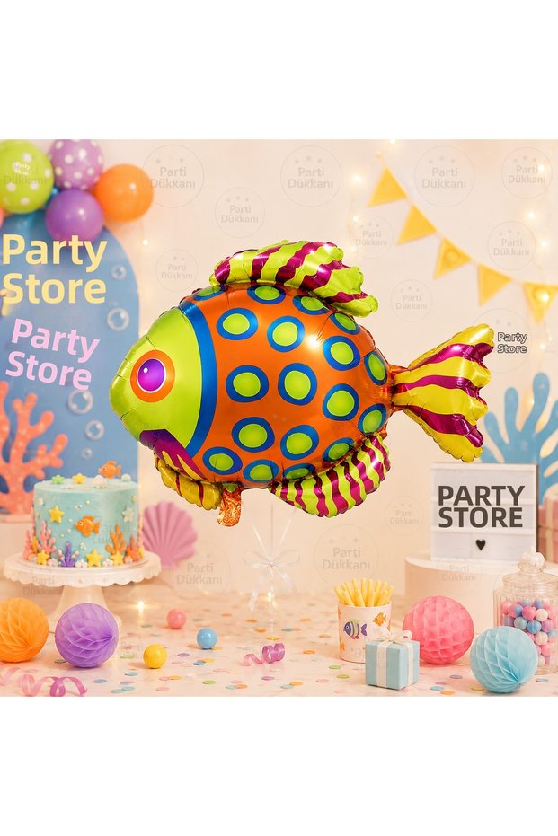Fish Foil Balloon 90X71 cm Large Size Colorful Helium Compatible Sea Themed Birthday Party Balloon Children's Party Decoration