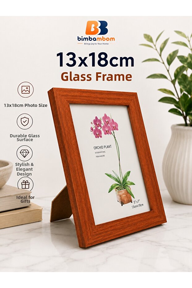 إطار خشبي 13×18 سم إطار زجاجي إطار زخرفي
