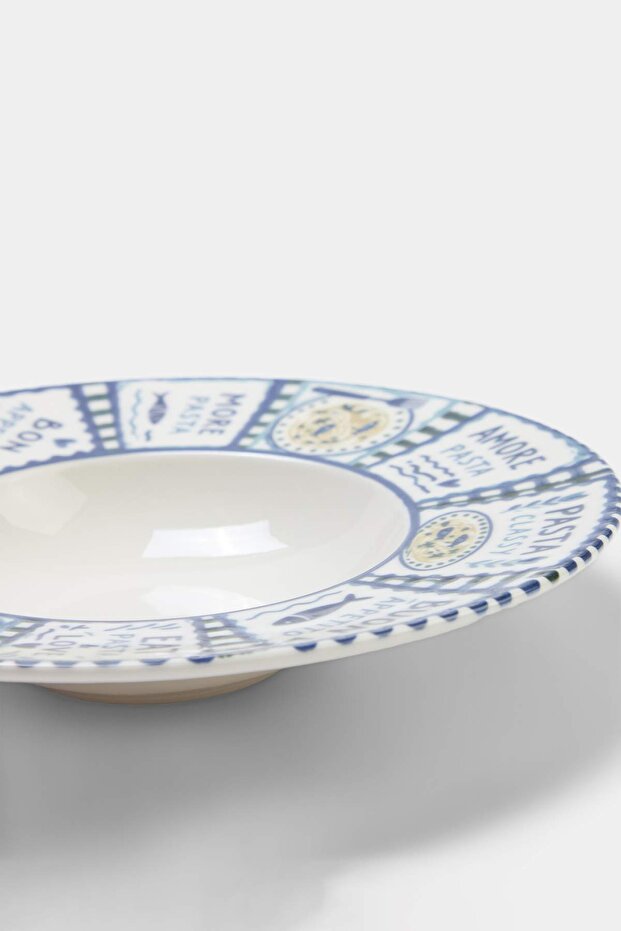 Marin Desenli Makarna Tabağı TPHSS26TBK00009 - 5