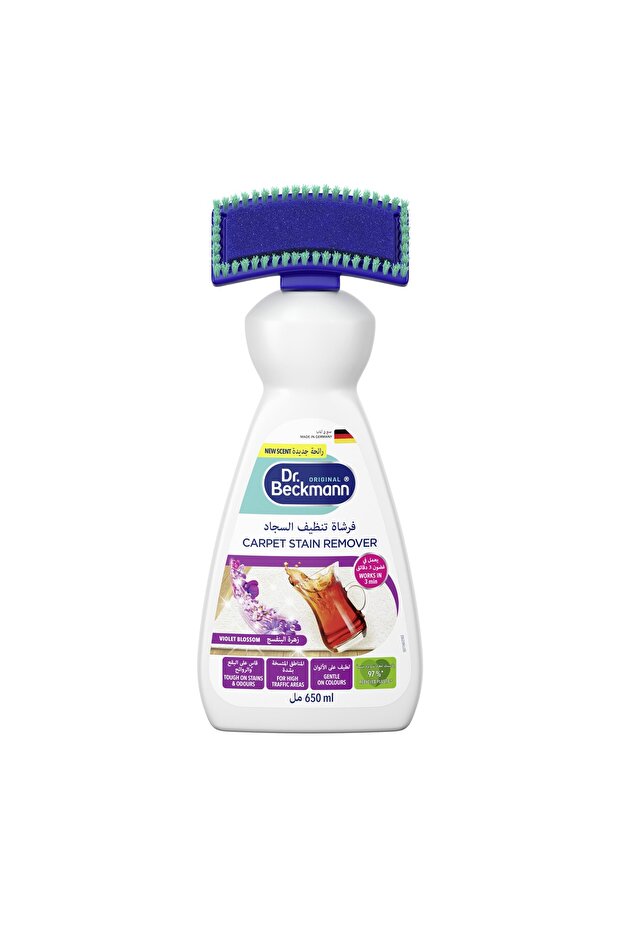 Dr Beckmann Carpet Cleaning Brush with Violet Blossom 650ml