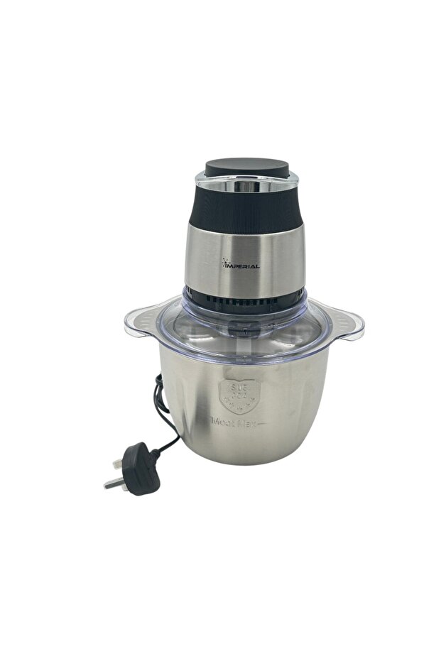 SS Chopper 500W 3L - محضر طعام من الفولاذ المقاوم للصدأ عالي القوة بسعة كبيرة، وشفرات دقيقة، وأداء تقطيع فعال متعدد الوظائف