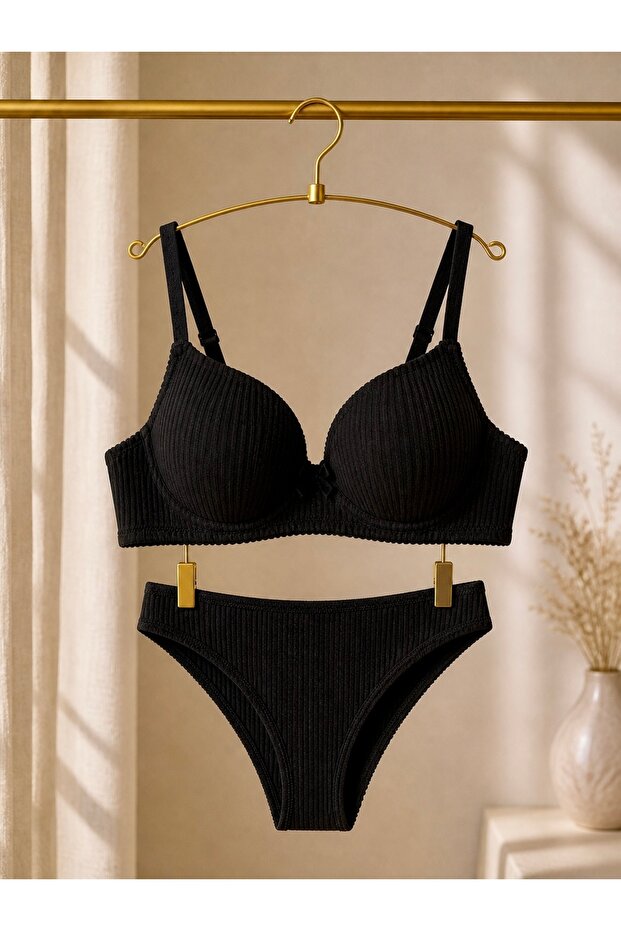 Cotton Light Support Bra Set - 1