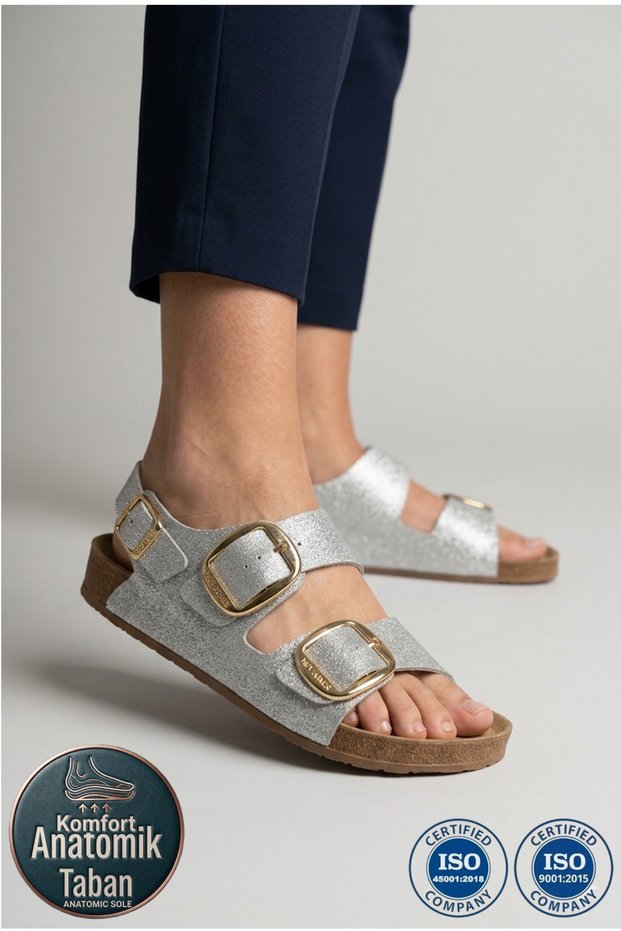 Astral Shine Big Buckle Ergonomic Stylish Comfortable Women's Slippers Sandals