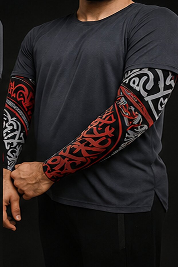 Wearable Arm Tattoo Socks Tattoo 3D Printed Arm Leg Tattoo Suit