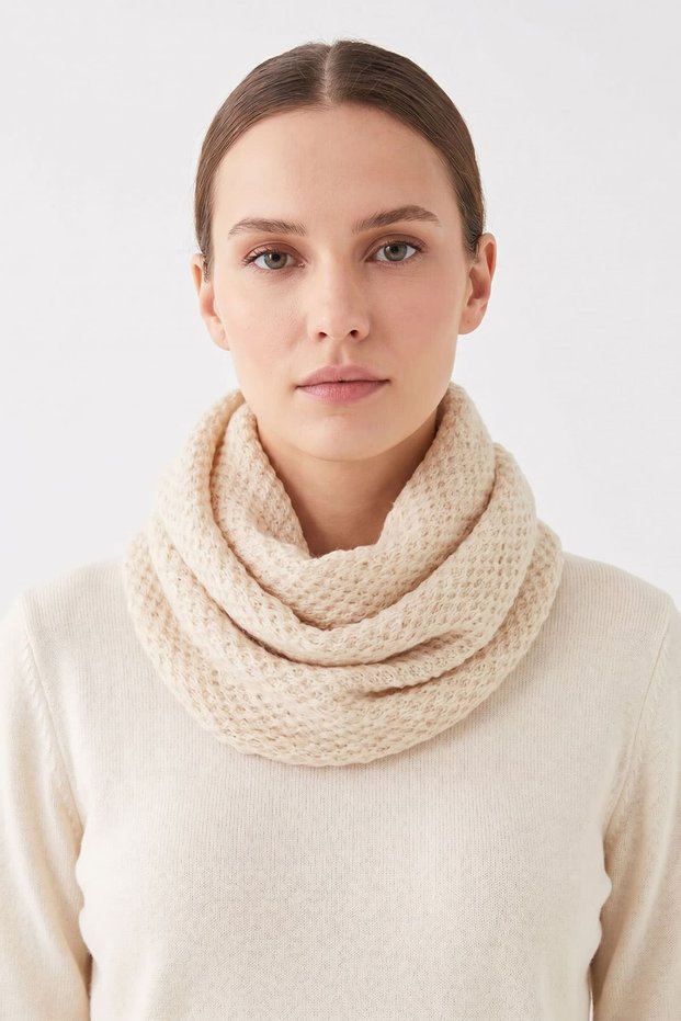 Unisex Knitted Neck Collar Women Men Scarf Neck Collar Acrylic Knitted