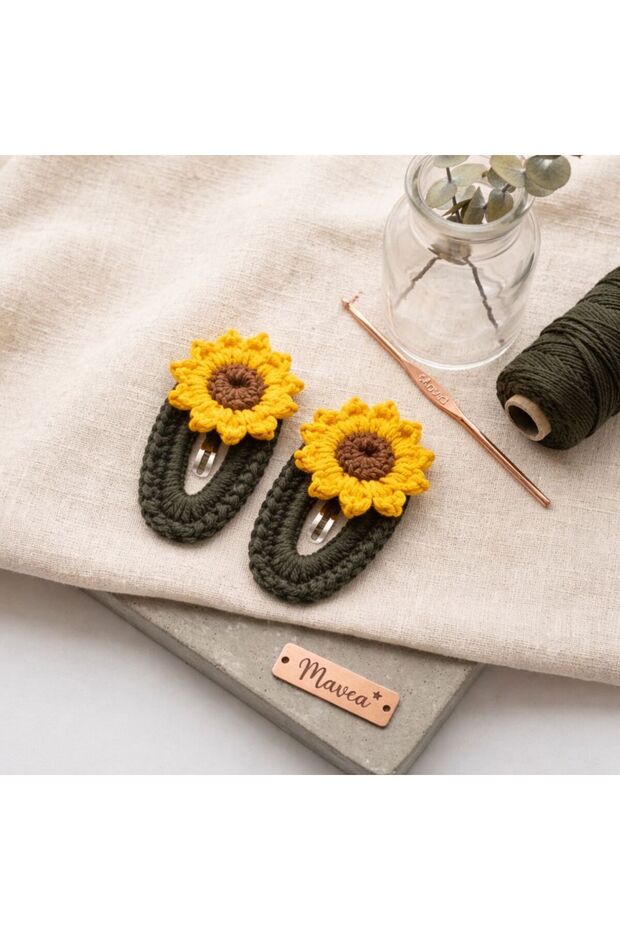 Sunflower Mesh Snap Buckle
