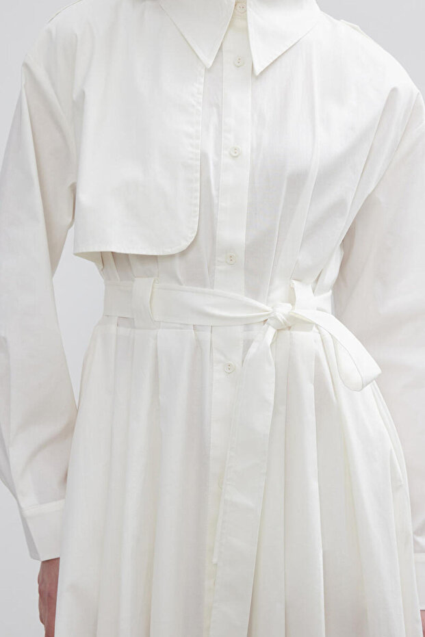 ROCHIE TRENCH BUMBAC ECRU - 5