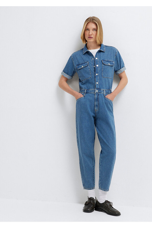 Doria Iconic Shaded Indigo Blue Jean Jumpsuit 101265-A1577