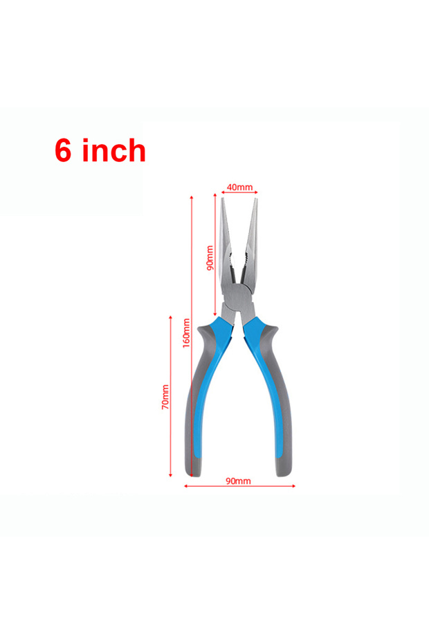 C 8''/6”Universal Multifunctional Diagonal Pliers Needle Nose Pliers Hardware Tools Universal Wire .