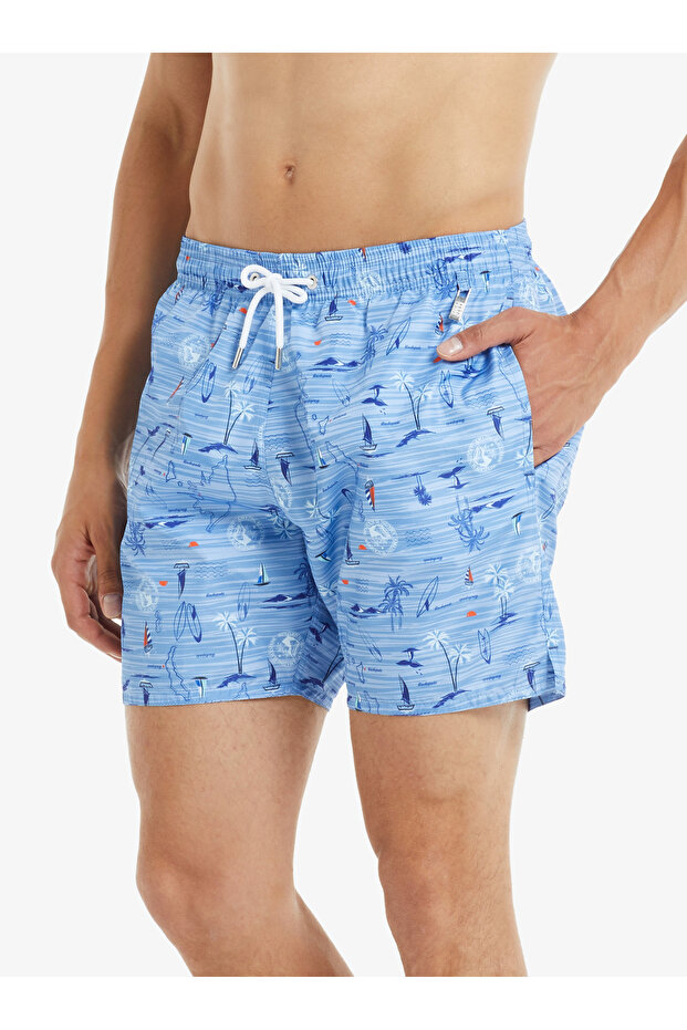 Men's patterned swimsuit 10037