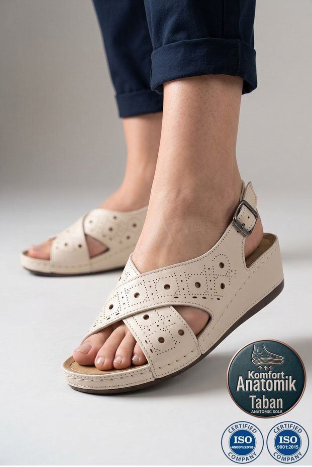 Biostep Daily 1819 Daily Full Anatomical Vegan Leather Women's Slippers Sandals Shoes