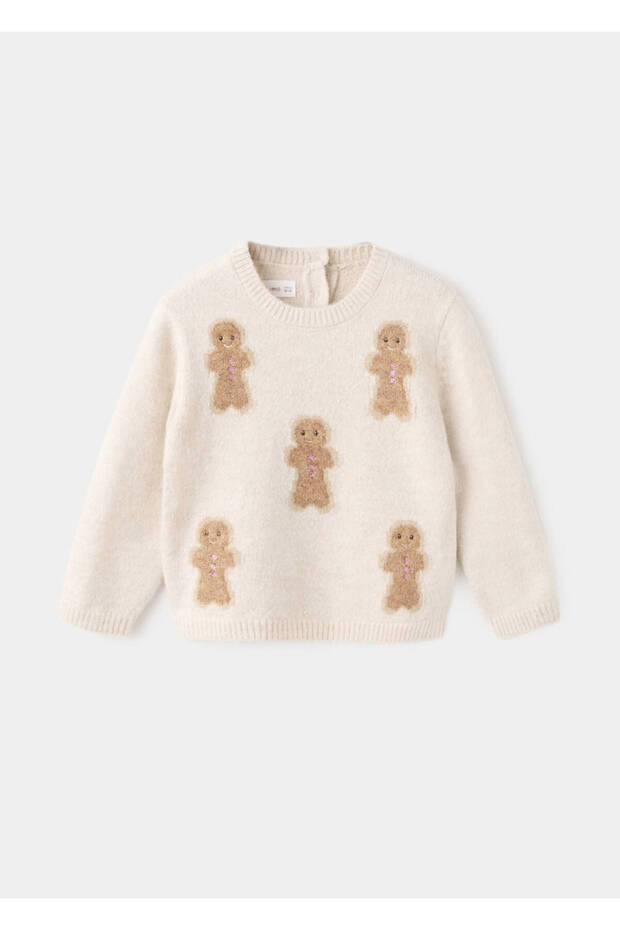 New Year's Print Knit Sweater