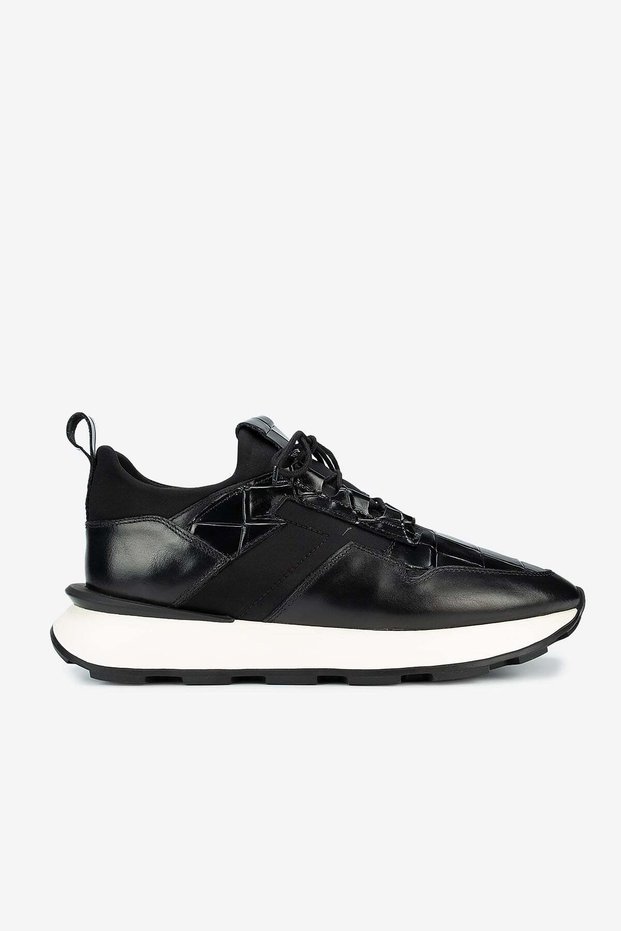 Lfr-F055 Kroko Merdane Shoes Black