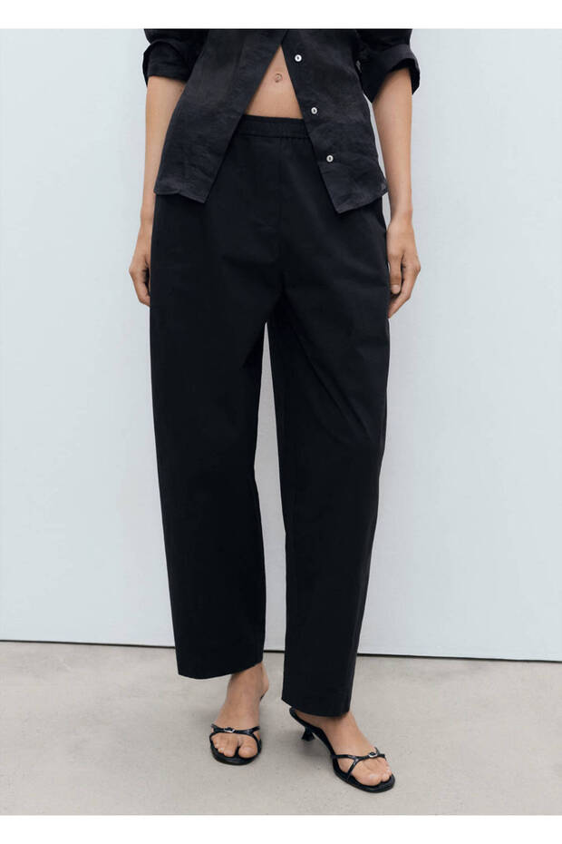 Paper Bag Cotton Trousers