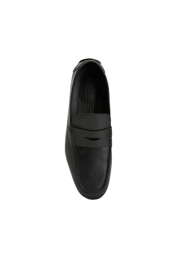 Siyah Erkek Deri Loafer - 4