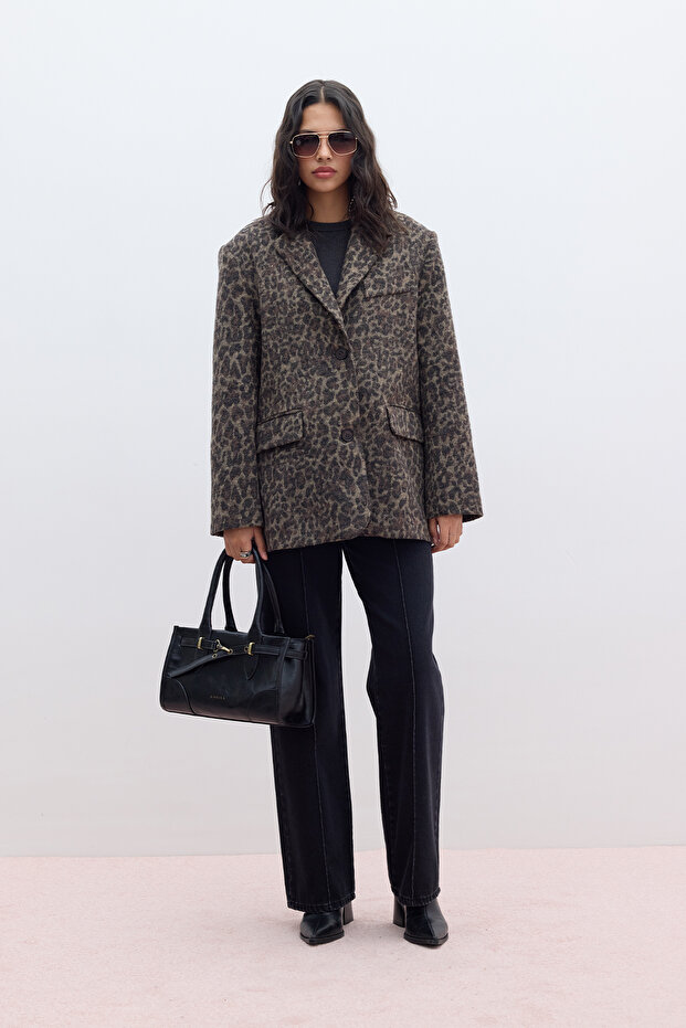 Patterned Leopard Jacket - 3