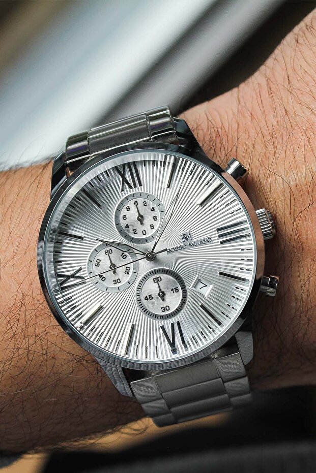 Rm813365A Men's Steel Band Wristwatch