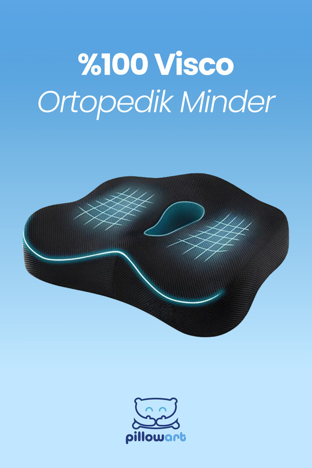 Orthopedic Sitting Ring Seat Cushion Visko Coccyx Pillow Puff