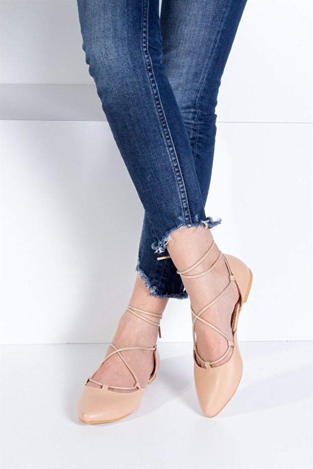 Tan Women's Ballerinas B726047209