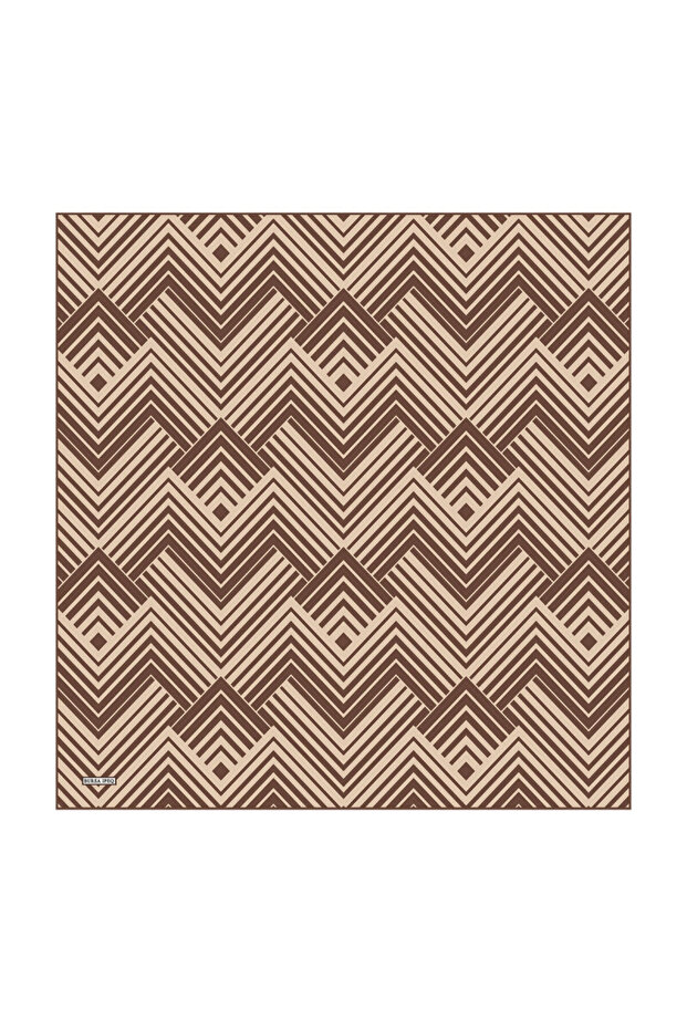 Bozkır Synthesis Pattern Twill Silk Scarf