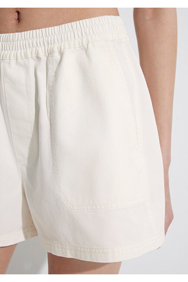 Ecru Basic Shorts 1410189-80194 - 6
