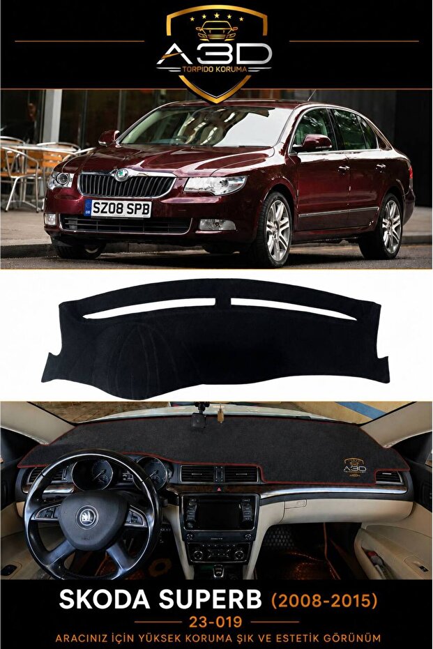 Skoda Superb (2008-2015) Dashboard Protection Protective Cover Mat Cover Chest Panel