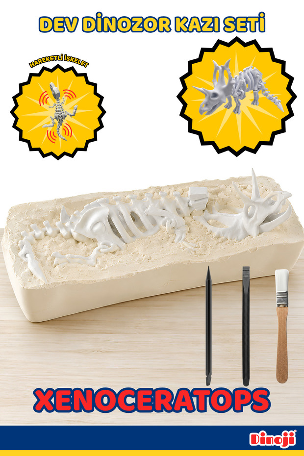 Giant Dinosaur Archaeological Excavation Science Kit Xenoceratops