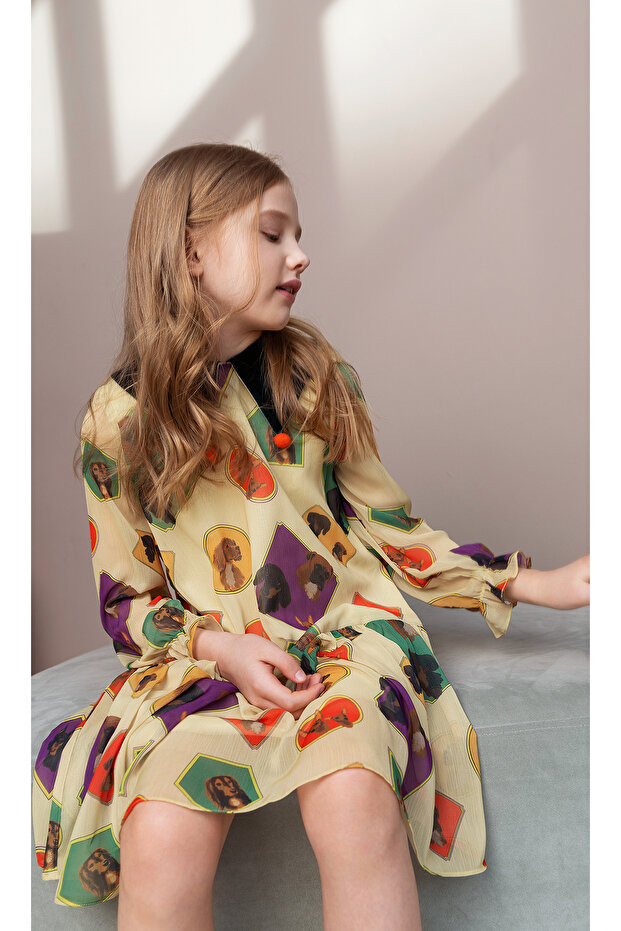 Dog Pattern Dress - 6