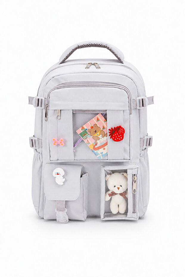 Kawaii Bag Club Korean Style Accessory Gift Orthopedic Domestic Daily Multi-Pocket School Backpack