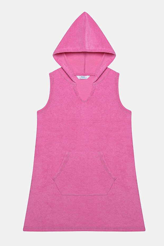 Girl's Beach Towel Pink Dress